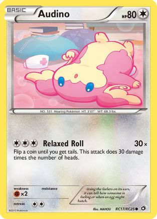 Audino RC17/113 - Legendary Treasures Radiant Collection Holofoil - Poke-Collect