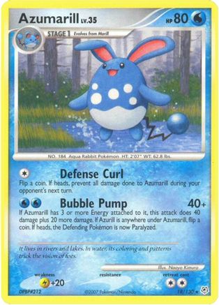 Azumarill 18/130 - Diamond and Pearl Reverse Holofoil - Poke-Collect