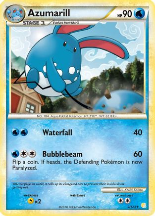 Azumarill 2/123 - HeartGold SoulSilver Holofoil - Poke-Collect