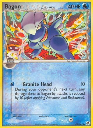 Bagon (Delta Species) 43/101 - Dragon Frontiers - Poke-Collect