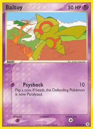 Baltoy - 52/101 52/101 - Hidden Legends Reverse Holofoil - Poke-Collect