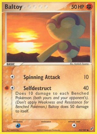 Baltoy 53/107 - Deoxys Reverse Holofoil - Poke-Collect