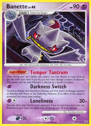 Banette 19/127 - Platinum Reverse Holofoil