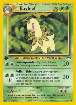 Bayleef (28) 28/111 - Neo Genesis 1st Edition - Poke-Collect