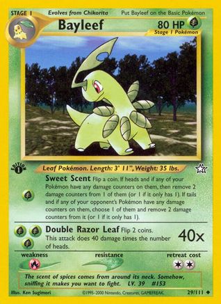 Bayleef (29) 29/111 - Neo Genesis 1st Edition - Poke-Collect