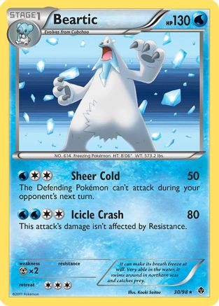 Beartic (30) 30/98 - Emerging Powers Reverse Holofoil - Poke-Collect