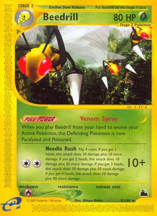 Beedrill (5) 5/144 - Skyridge Reverse Holofoil - Poke-Collect
