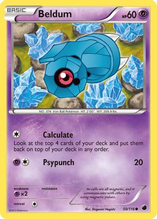 Beldum 50/116 - Plasma Freeze Reverse Holofoil - Poke-Collect