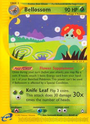 Bellossom 5/147 - Aquapolis - Poke-Collect