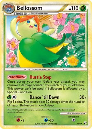 Bellossom 1/90 - Undaunted Reverse Holofoil - Poke-Collect