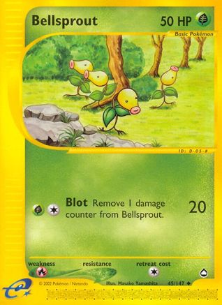 Bellsprout (45) 45/147 - Aquapolis Reverse Holofoil - Poke-Collect