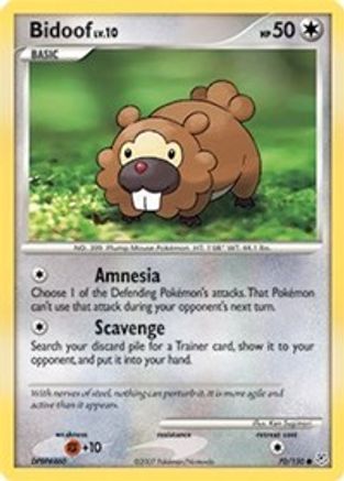Bidoof 70/130 - Diamond and Pearl - Poke-Collect