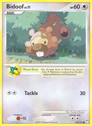 Bidoof 73/123 - Mysterious Treasures - Poke-Collect