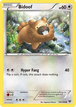Bidoof 106/146 - XY Base Set Reverse Holofoil - Poke-Collect
