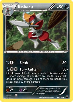 Bisharp (72) 72/108 - Dark Explorers - Poke-Collect