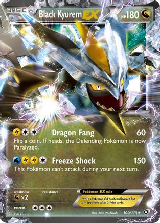 Black Kyurem EX 100/113 - Legendary Treasures Holofoil - Poke-Collect