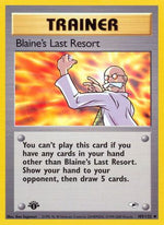 Blaine's Last Resort 105/132 - Gym Heroes 1st Edition - Poke-Collect