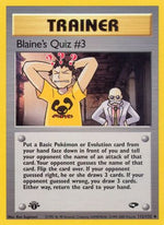 Blaine's Quiz #3 112/132 - Gym Challenge Unlimited - Poke-Collect