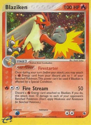 Blaziken - 3/109 3/109 - Ruby and Sapphire Reverse Holofoil - Poke-Collect