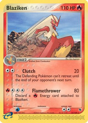 Blaziken - 15/109 15/109 - Ruby and Sapphire Reverse Holofoil - Poke-Collect