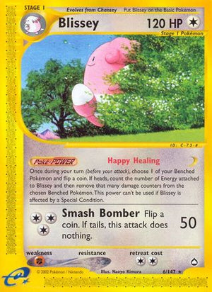 Blissey 6/147 - Aquapolis Reverse Holofoil