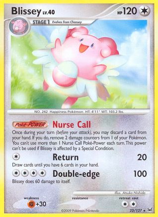 Blissey 22/127 - Platinum Reverse Holofoil - Poke-Collect