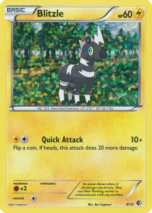Blitzle - 6/12 6/12 - McDonalds Promos 2011 Holofoil - Poke-Collect