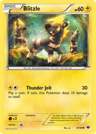 Blitzle 47/99 - Next Destinies Reverse Holofoil - Poke-Collect