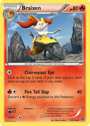 Braixen 25/146 - XY Reverse Holofoil