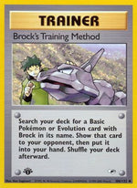 Brock's Training Method 106/132 - Gym Heroes 1st Edition - Poke-Collect