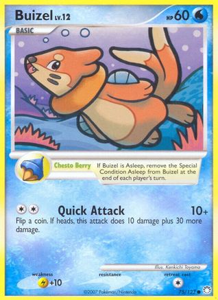 Buizel 75/123 - Mysterious Treasures Reverse Holofoil - Poke-Collect