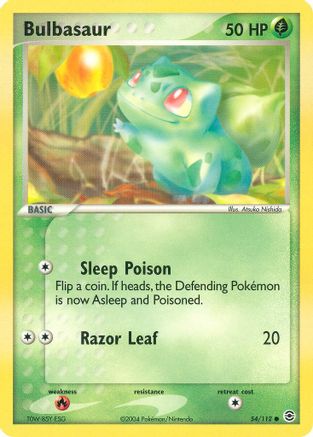 Bulbasaur - 054/112 54/112 - FireRed & LeafGreen - Poke-Collect