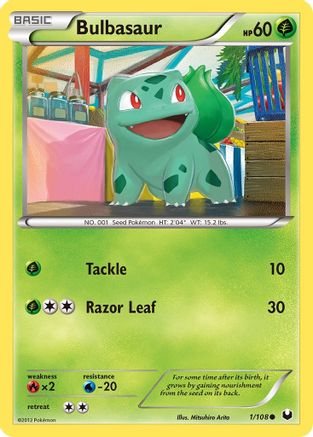 Bulbasaur 1/108 - Dark Explorers - Poke-Collect