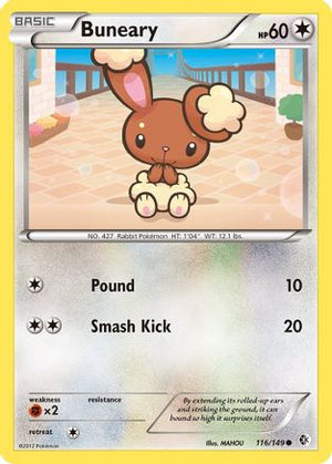 Buneary 116/149 - Boundaries Crossed Reverse Holofoil - Poke-Collect