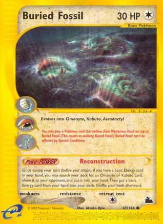 Buried Fossil 47/144 - Skyridge Reverse Holofoil - Poke-Collect