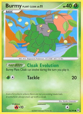 Burmy Plant Cloak 56/99 - Arceus Reverse Holofoil - Poke-Collect