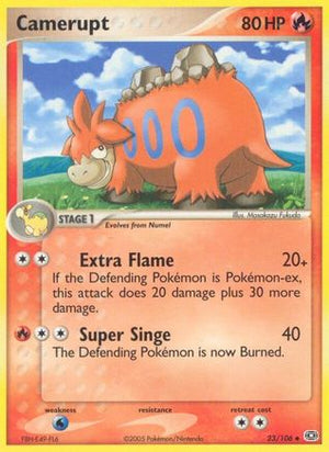 Camerupt 23/106 - Emerald Reverse Holofoil - Poke-Collect