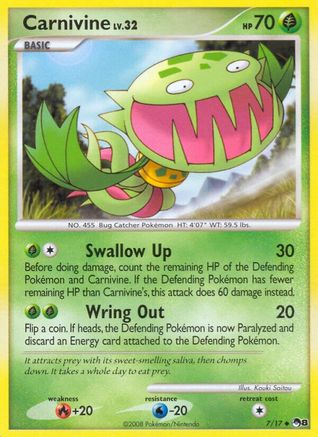 Carnivine 7/17 - POP Series 8 Reverse Holofoil - Poke-Collect