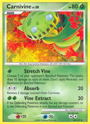 Carnivine (43) 43/127 - Platinum - Poke-Collect