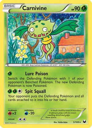 Carnivine 5/108 - Dark Explorers Reverse Holofoil - Poke-Collect