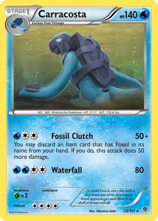 Carracosta 28/101 - Plasma Blast Reverse Holofoil - Poke-Collect