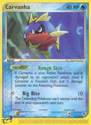 Carvanha 51/109 - Ruby and Sapphire Reverse Holofoil - Poke-Collect