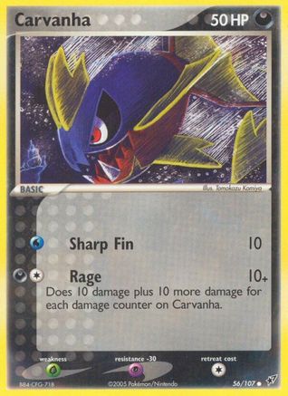 Carvanha 56/107 - Deoxys Reverse Holofoil - Poke-Collect