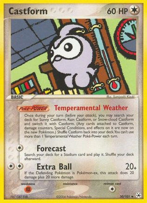 Castform 30/101 - Hidden Legends Reverse Holofoil - Poke-Collect