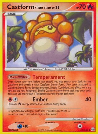 Castform Sunny Form 51/146 - Legends Awakened Reverse Holofoil - Poke-Collect
