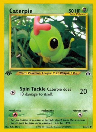 Caterpie 53/75 - Neo Discovery 1st Edition - Poke-Collect