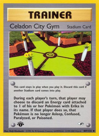 Celadon City Gym 107/132 - Gym Heroes 1st Edition - Poke-Collect