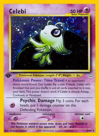 Celebi (3) 3/64 - Neo Revelation Unlimited Holofoil - Poke-Collect