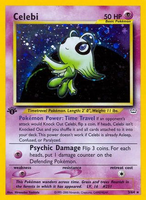 Celebi (3) 3/64 - Neo Revelation Unlimited Holofoil - Poke-Collect
