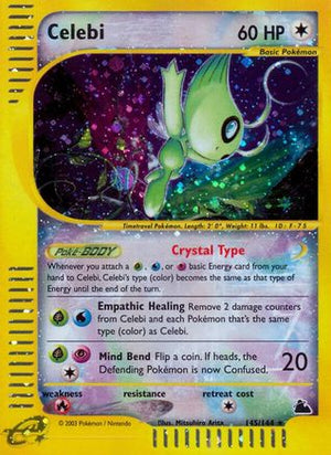 Celebi 145/144 - Skyridge Holofoil